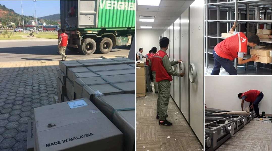 Tủ hồ sơ di động nhập khẩu Malaysia Tủ hồ sơ di động nhập khẩu
